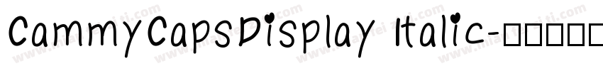 CammyCapsDisplay Italic字体转换